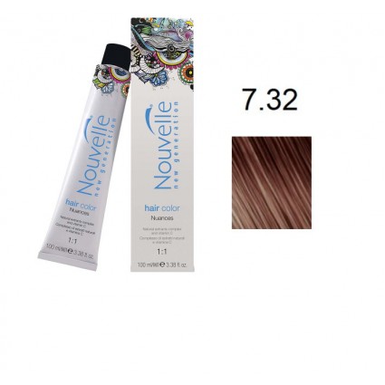 Фарба для волосся Nouvelle Hair Color 7.32 кориця 100 мл Фарба для волосся Nouvelle Hair Color 7.32 кориця 100 мл