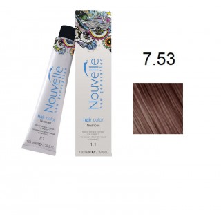 Фарба для волосся Nouvelle Hair Color 7.53 каштан 100 мл