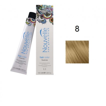 Фарба для волосся Nouvelle Hair Color 8 русявий 100 мл Фарба для волосся Nouvelle Hair Color 8 русявий 100 мл