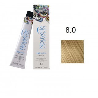 Фарба для волосся Nouvelle Hair Color 8.0 насичений світло-русявий 100 мл