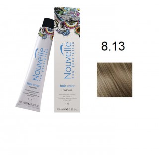 Фарба для волосся Nouvelle Hair Color 8.13 світло-попелястий золотисто-русявий 100 мл