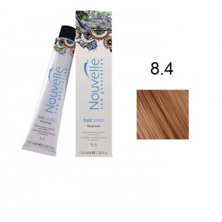 Фарба для волосся Nouvelle Hair Color 8.4 світлий мідно-русявий 100 мл