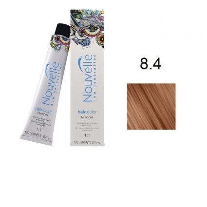 Фарба для волосся Nouvelle Hair Color 8.4 світлий мідно-русявий 100 мл Фарба для волосся Nouvelle Hair Color 8.4 світлий мідно-русявий 100 мл