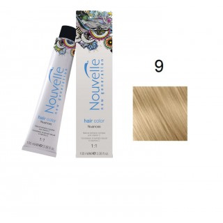 Фарба для волосся Nouvelle Hair Color 9 світлий блондин 100 мл