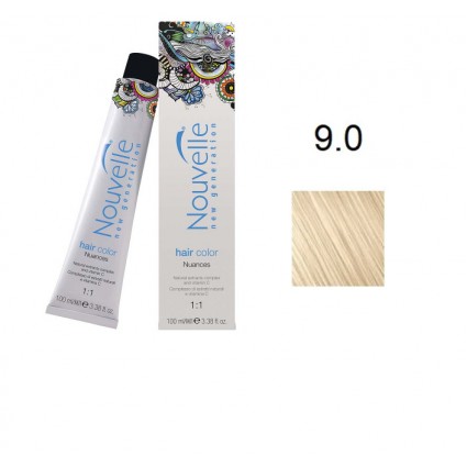 Фарба для волосся Nouvelle Hair Color 9.0 насичений платиновий блондин 100 мл Фарба для волосся Nouvelle Hair Color 9.0 насичений платиновий блондин 100 мл