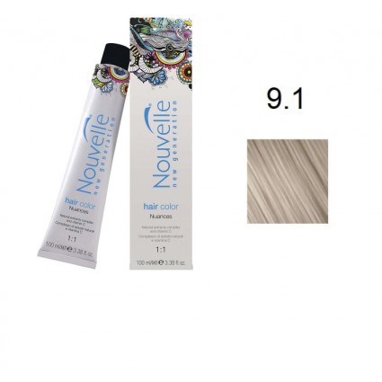 Фарба для волосся Nouvelle Hair Color 9.1 попелястий блондин 100 мл Фарба для волосся Nouvelle Hair Color 9.1 попелястий блондин 100 мл