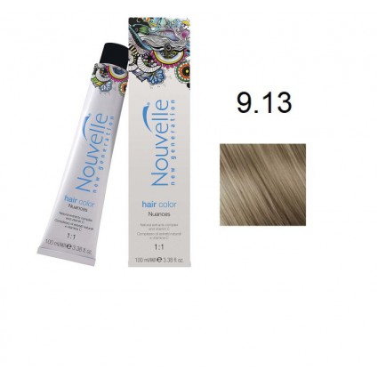 Фарба для волосся Nouvelle Hair Color 9.13 попелястий золотисто-русявий 100 мл