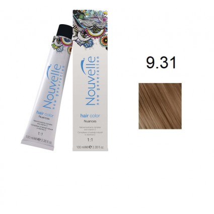 Фарба для волосся Nouvelle Hair Color 9.31 золотистий попелястий блондин 100 мл Фарба для волосся Nouvelle Hair Color 9.31 золотистий попелястий блондин 100 мл