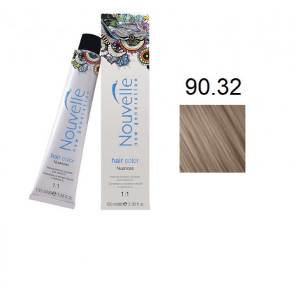 Фарба для волосся Nouvelle Hair Color 90.32 шампанське 100 мл Фарба для волосся Nouvelle Hair Color 90.32 шампанське 100 мл