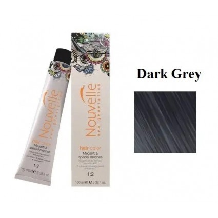 Фарба для волосся Nouvelle Hair Color Dark Grey темно-попелястий 100 мл