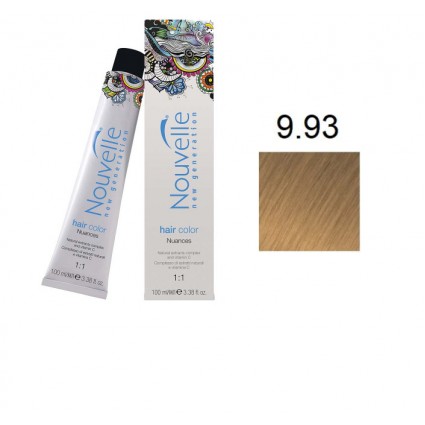 Фарба для волосся Nouvelle Hair Color 9.93 дуже світлий пісочно-золотистий блондин 100 мл