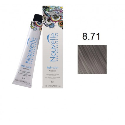 Фарба для волосся Nouvelle Hair Color 8.71 шифер 100 мл
