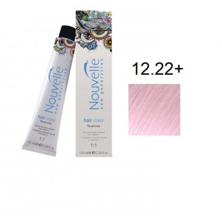 Фарба для волосся Nouvelle Hair Color 12.22+ перламутровий дуже світлий блонд 100 мл