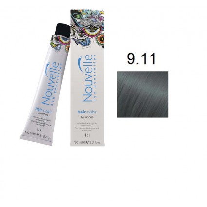 Фарба для волосся Nouvelle Hair Color 9.11 насичений дуже світлий блонд 100 мл Фарба для волосся Nouvelle Hair Color 9.11 насичений дуже світлий блонд 100 мл