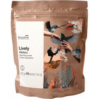 Освітлювальна пудра для волосся без аміаку Nouvelle Lively Mildeco Bleaching Powder 500 г