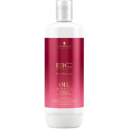Шaмпyнь c мacлoм бpaзильcкoгo opexa Schwarzkopf Oil Miracle Brazilnut 1000 мл Шaмпyнь c мacлoм бpaзильcкoгo opexa Schwarzkopf Oil Miracle Brazilnut 1000 мл