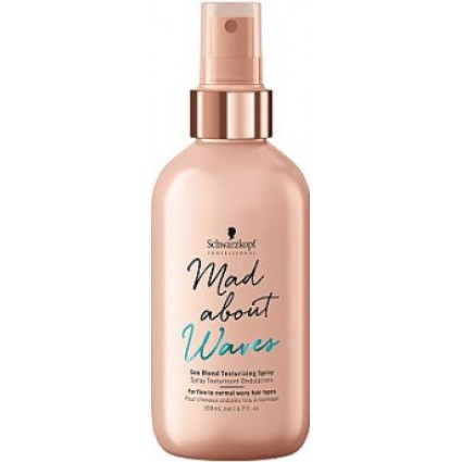 Текстуризуючий спрей для об'єму Schwarzkopf Mad About Waves Sea Blend Texturizing Spray 200 мл Текстуризуючий спрей для об'єму Schwarzkopf Mad About Waves Sea Blend Texturizing Spray 200 мл
