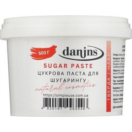 Тверда цукрова паста для депіляції в домашніх умовах Danins Home Sugar Hard 500 г Тверда цукрова паста для депіляції в домашніх умовах Danins Home Sugar Hard 500 г
