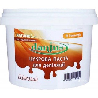 Цукрова паста для депіляції в домашніх умовах Danins Шоколад 500 г