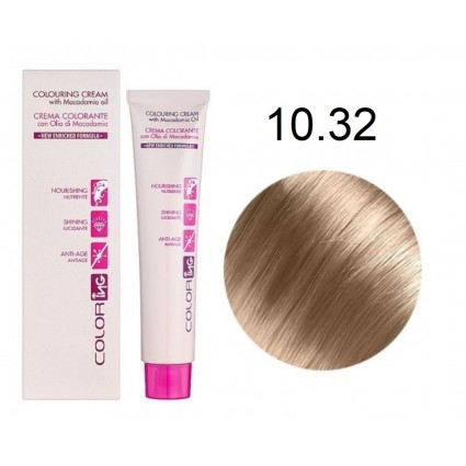 Крем-фарба для волосся Ing Professional Coloring Cream With Macadamia Oil 10.32 Блондин платиновий бежевий 60 мл