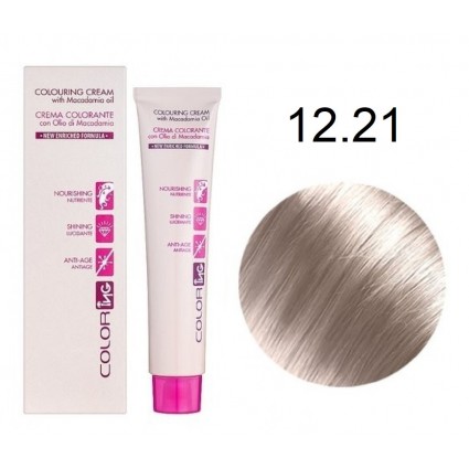 Крем-фарба для волосся Ing Professional Coloring Cream With Macadamia Oil 12.21 Блонд фіолетово-попелястий 60 мл