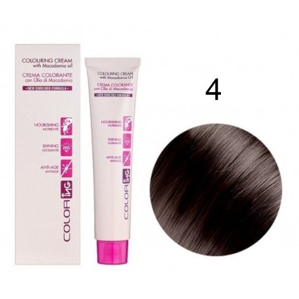 Крем-фарба для волосся Ing Professional Coloring Cream With Macadamia Oil 4 Каштановий 60 мл
