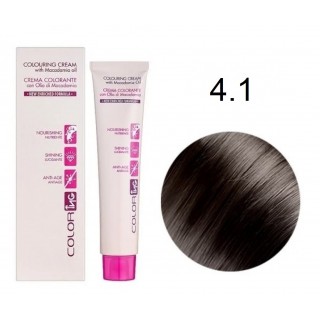 Крем-фарба для волосся Ing Professional Coloring Cream With Macadamia Oil 4.1 Каштановий попелястий 60 мл