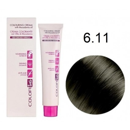 Крем-фарба для волосся Ing Professional Coloring Cream With Macadamia Oil 6.11 Темний попелястий блондин 60 мл