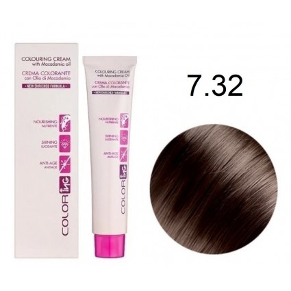 Крем-фарба для волосся Ing Professional Coloring Cream With Macadamia Oil 7.32 Русий бежевий 60 мл