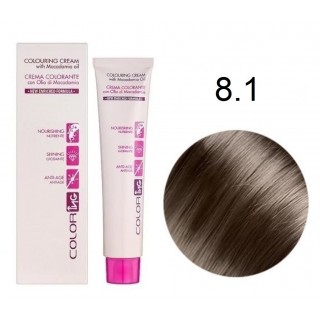 Крем-фарба для волосся Ing Professional Coloring Cream With Macadamia Oil 8.1 Світлий попелястий блондин 60 мл