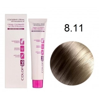 Крем-фарба для волосся Ing Professional Coloring Cream With Macadam 8.11 Блондин попелястий інтенсивний 60 мл