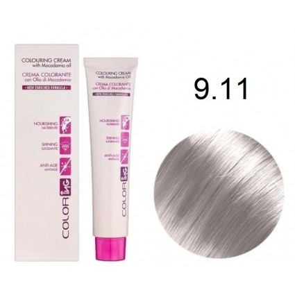 Крем-фарба для волосся Ing Professional Coloring Cream With Macadamia Oil 9.11 Світлий попелястий блондин 60 мл