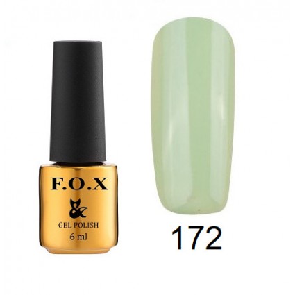 Гель-лак F.O.X Gel Polish Gold Pigment 172 молочно-салатово-сірий 6 мл