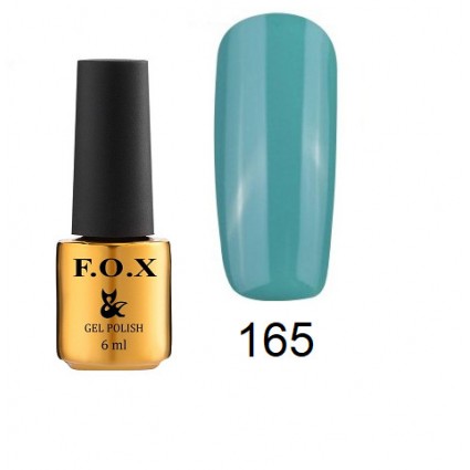 Гель-лак F.O.X Gel Polish Gold Pigment 165 синьо-зелений 6 мл