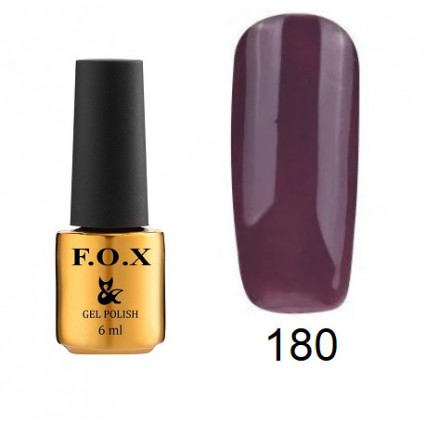Гель-лак F.O.X Gel Polish Gold Pigment 180 бордово-фіолетовий 6 мл