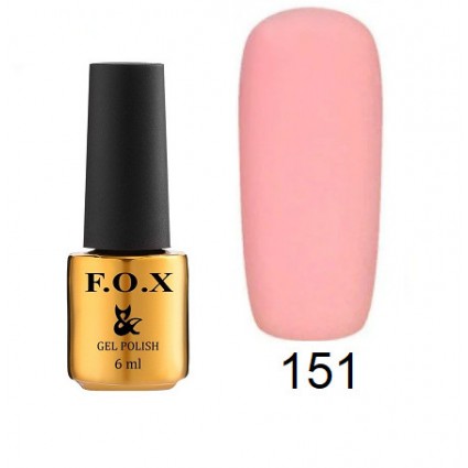 Гель-лак F.O.X Gel Polish Gold Pigment 151 рожево-персиковий 6 мл