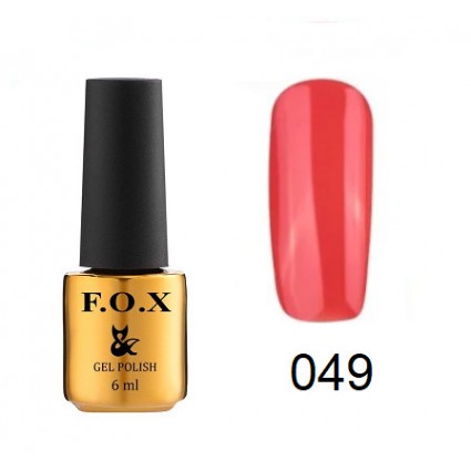 Гель-лак F.O.X Gel Polish Gold Pigment 049 кораловий 6 мл