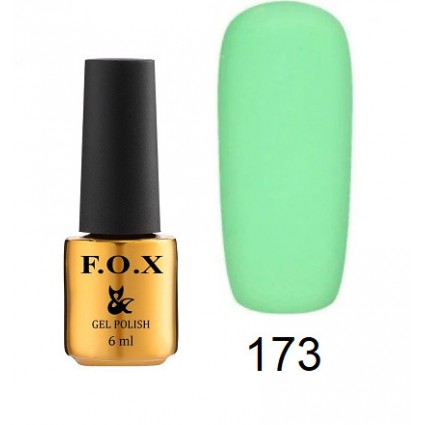 Гель-лак F.O.X Gel Polish Gold Pigment 173 салатово-м'ятний 6 мл