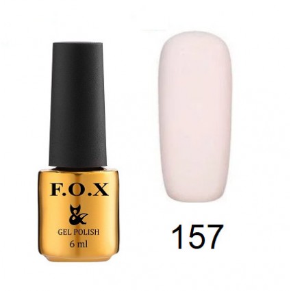 Гель-лак F.O.X Gel Polish Gold Pigment 157 молочно-рожевий 6 мл