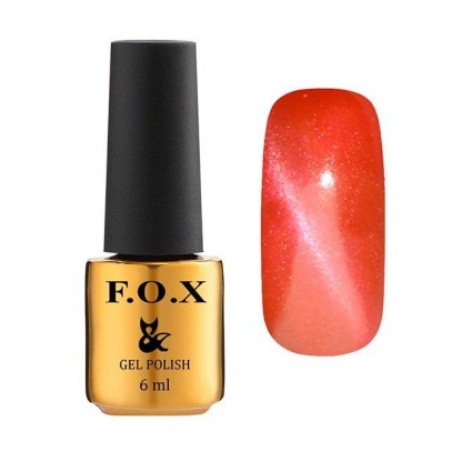 Гель-лак F.O.X gel-polish gold Cat Еye 020 карміново-рожевий 6 мл