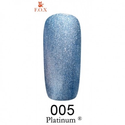 Гель-лак F.O.X gel-polish Platinum 005 блакитний 6 мл Гель-лак F.O.X gel-polish Platinum 005 блакитний 6 мл