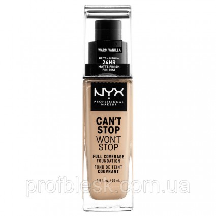 NYX Тональная основа Can't Stop Won't Stop №6,3 (warm vanill) 30мл NYX Тональная основа Can't Stop Won't Stop №6,3 (warm vanill) 30мл