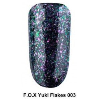 F. O. X gel-polish gold Yuki Flakes 003, 6 ml