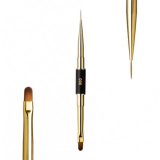 Пензлик F.O.X Art Brush 008 2в1 Овал короткий + лініарний довгий