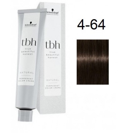 Перманентна фарба для волосся Schwarzkopf TBH Permanent 4-64 W Середньо-коричневий шоколадний бежевий 60 мл