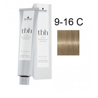 Перманентна фарба для волосся Schwarzkopf TBH Permanent 9-16 C Дуже світлий блонд попелястий шоколадний 60 мл