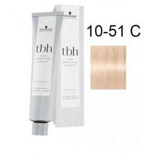 Перманентна фарба для волосся Schwarzkopf TBH Permanent 10-51 C Ультра золотистий блондин попелястий 60 мл