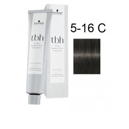 Перманентна фарба для волосся Schwarzkopf TBH Permanent 5-16 C Світло-коричневий попелястий шоколадний 60 мл
