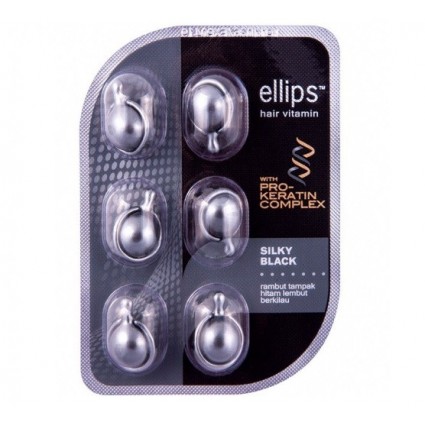 Вітаміни для волосся Ellips Silky Black 6*1 мл
