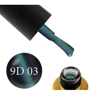 F. O. X gel-polish gold Cat eye 9D 003, 6 ml